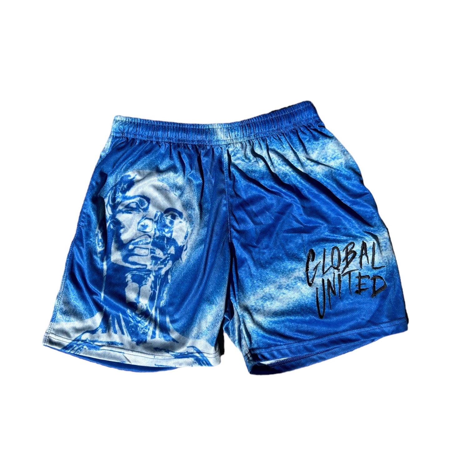 Blue Astro United Mesh Shorts